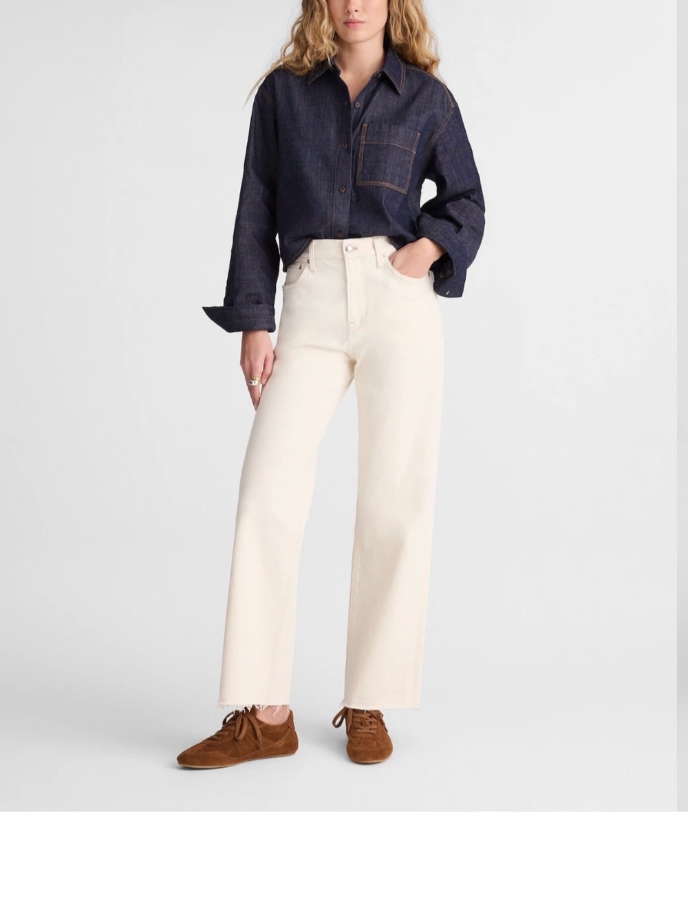 Madewell perfect vintage wide leg crop jeans 24 petite NWT